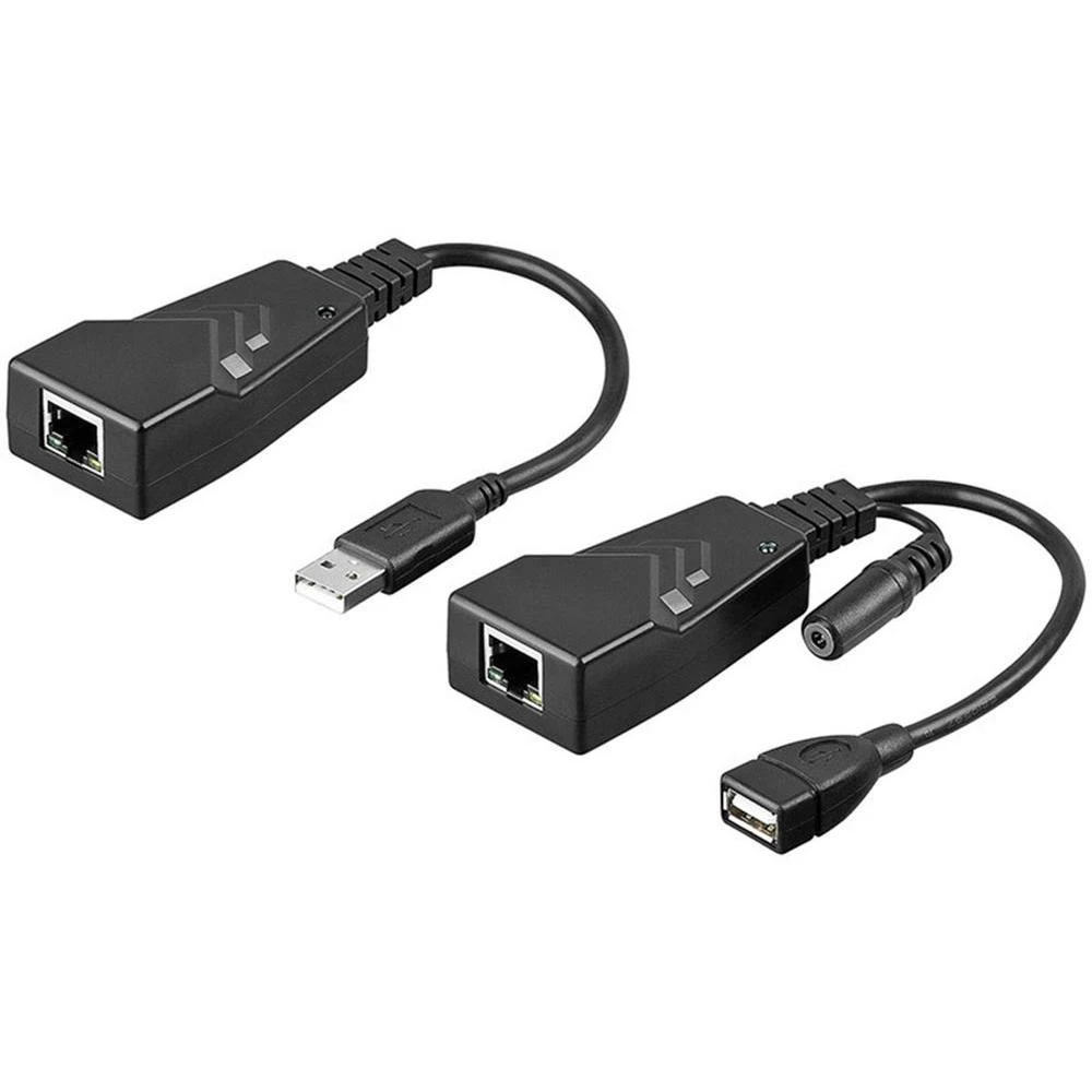 USB 2.0 produžetak preko mrežnog kabla Goobay RJ45 100 m 69074 slika