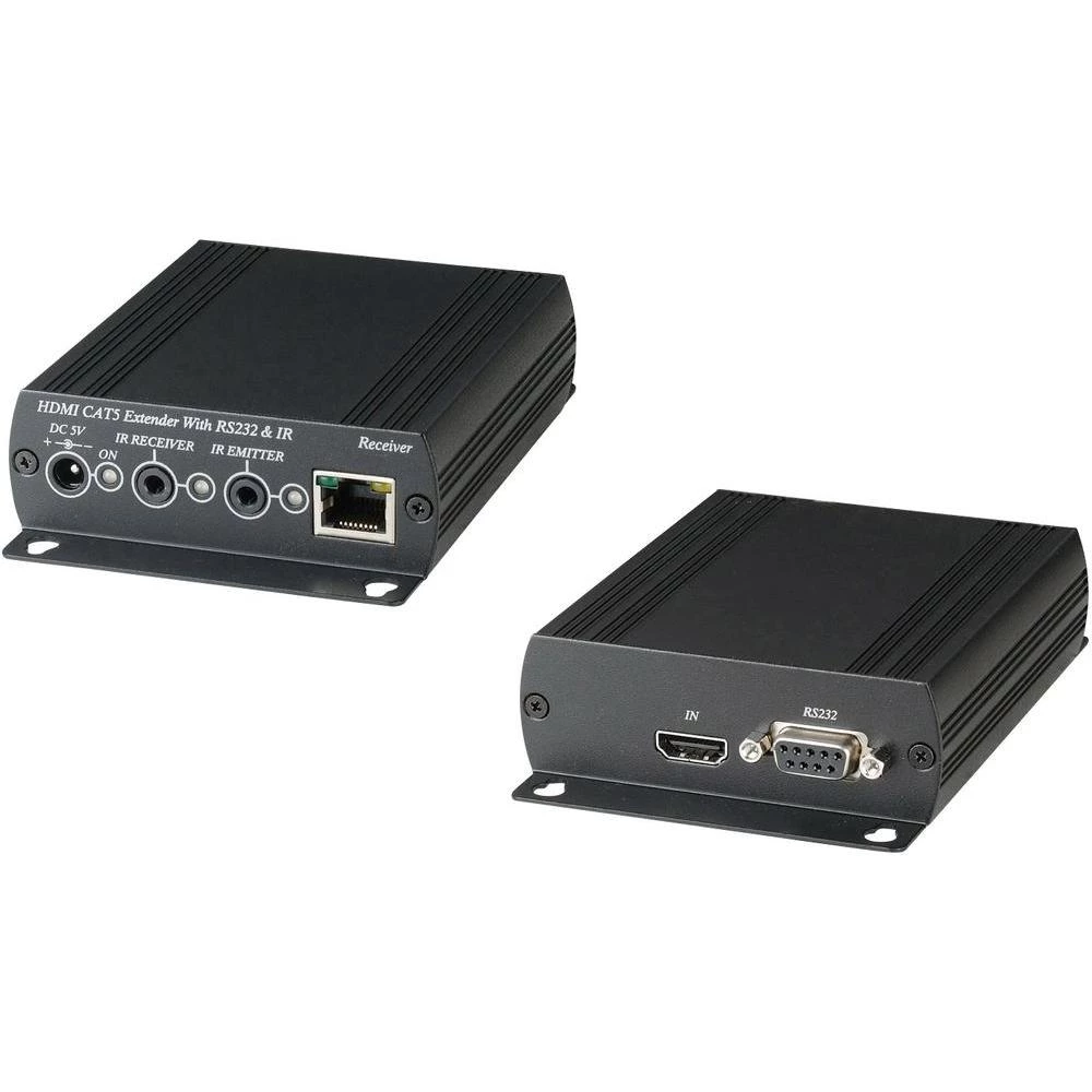 HDMI™, serijski(9 pol.) Ekstender (proširenje) putem mrežnog kabela RJ45 sa RS23 slika