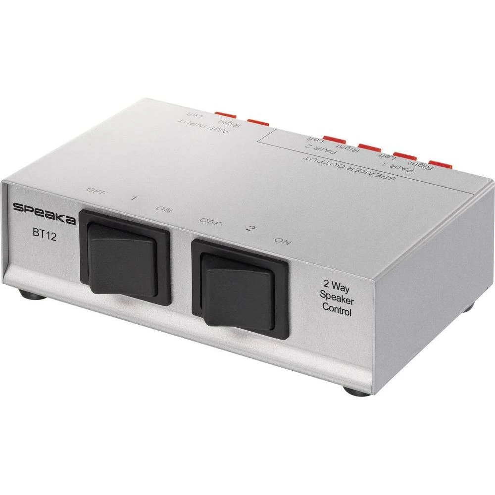 2 struki komutacijski stol za zvučnike metalno kućište SpeaKa Professional srebr slika