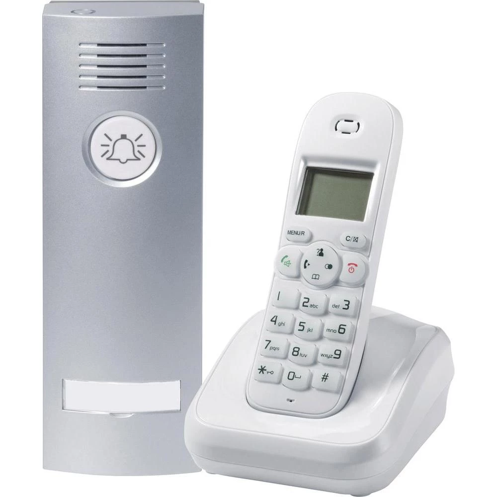 Bežični komplet za portafon GEV 87330 za 1 obiteljsku kuću srebrna, bijela slika