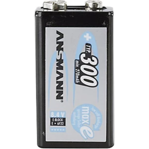 Blok baterija maxE 6LR61 Ansmann NiMH 9 V, 300 mAh 8.4 V 1 komad slika