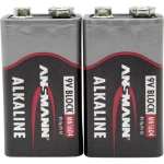 9 V Block baterija 6LR61 Red-Line Ansmann alkalno-manganska 9 V 2 komada