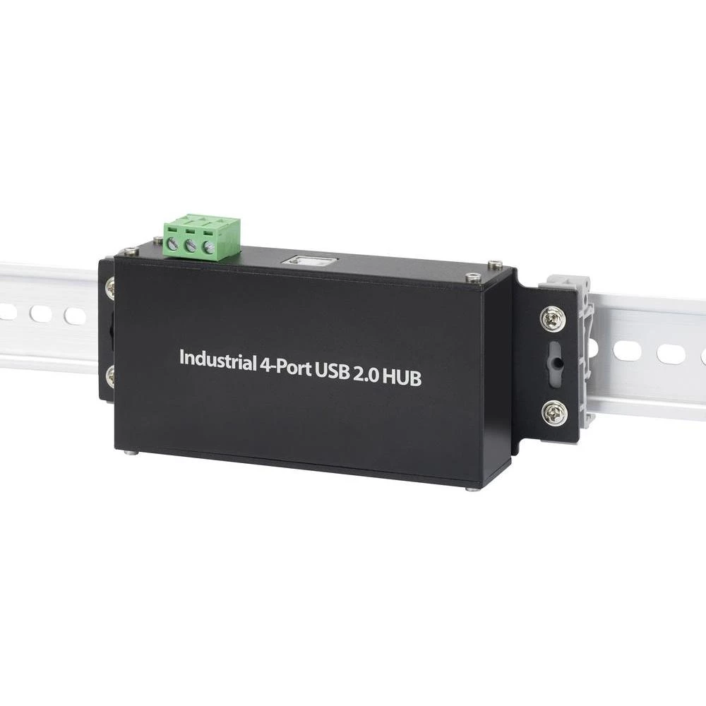 4 -portni USB 2.0 hub za industrijske primjene Renkforce crna slika