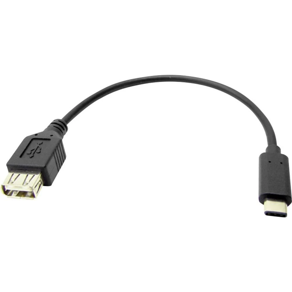 USB 3.0 adapter Goobay [1x USB 3.1 utikač C - 1x USB 3.0 ženski konektor A] crna slika