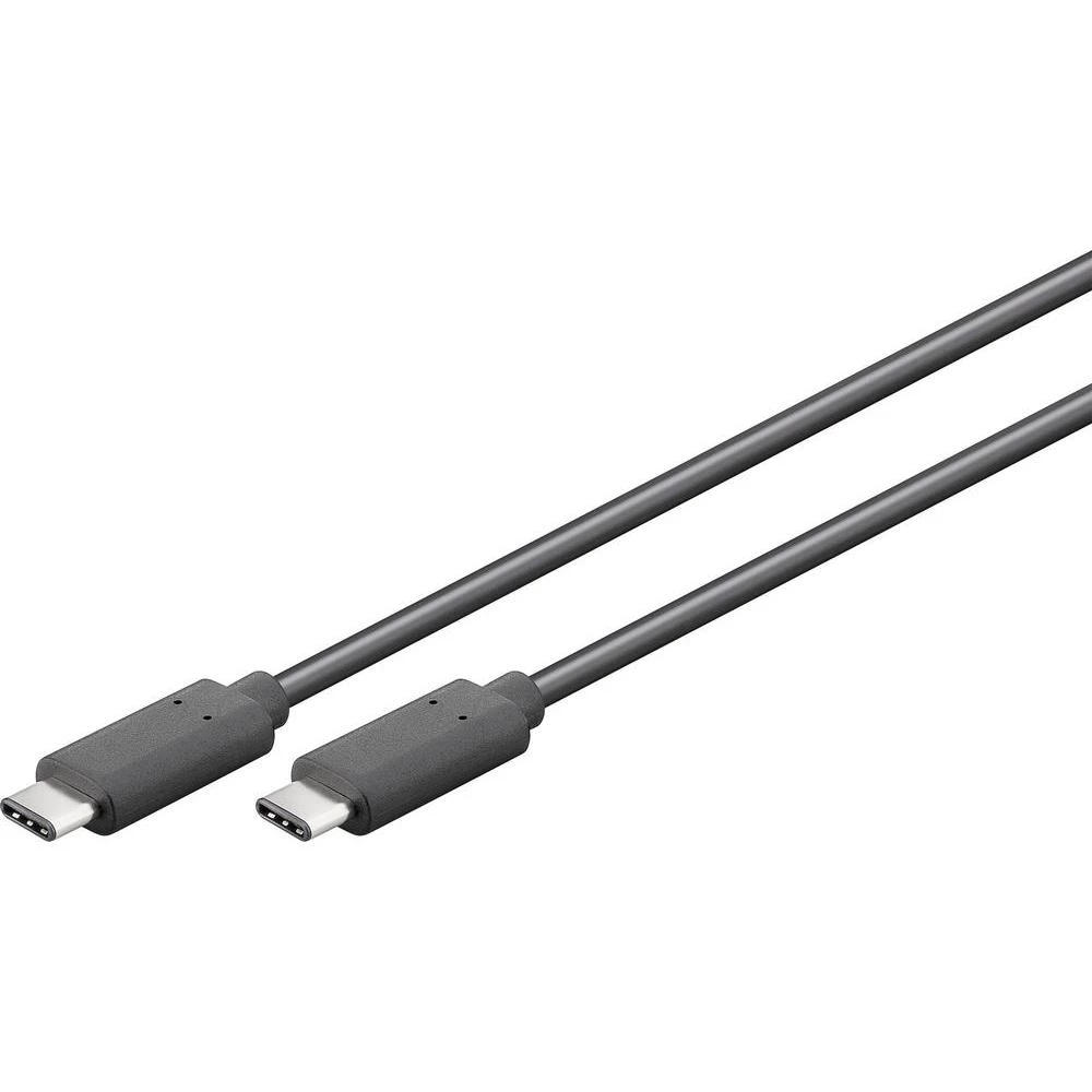 USB 3.1 priključni kabel [1x USB 3.1 utikač C - 1x USB 3.1 utikač C] 1 m crna, p slika