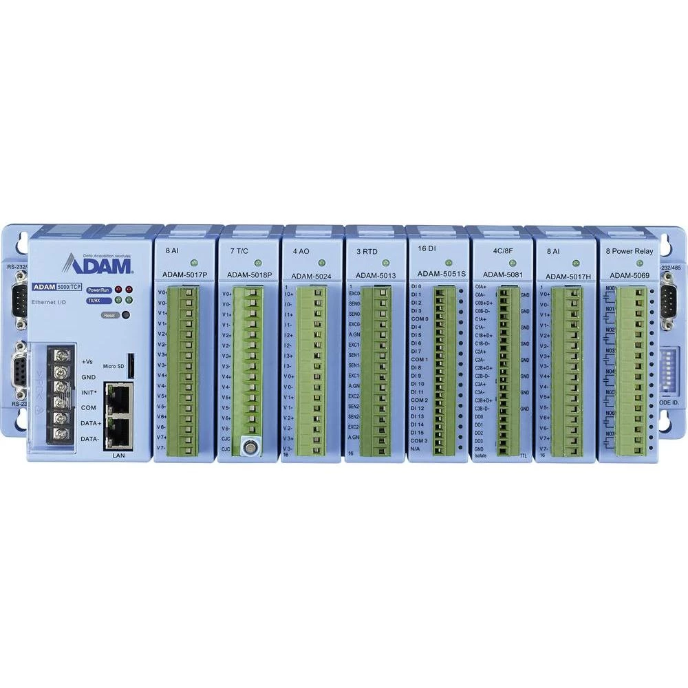 8-slotni distributivni DA&C sustav za eternet ADAM-5000/TCP Advantech radni napo slika