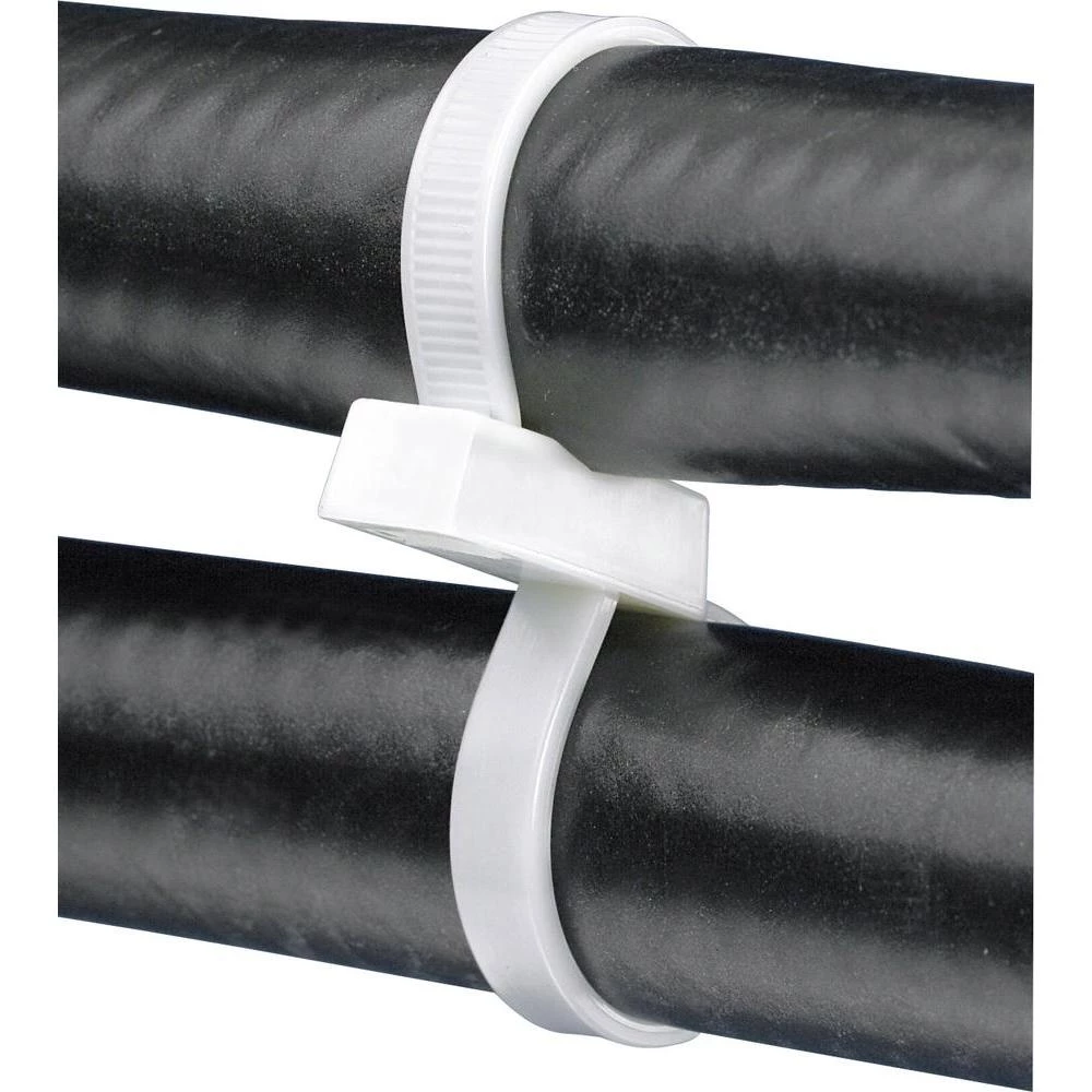 Vezica za kablove sa duplom glavom Pan-Ty ® (D x Š) 376 mm x 4.8 mm PLB4S-C boja slika