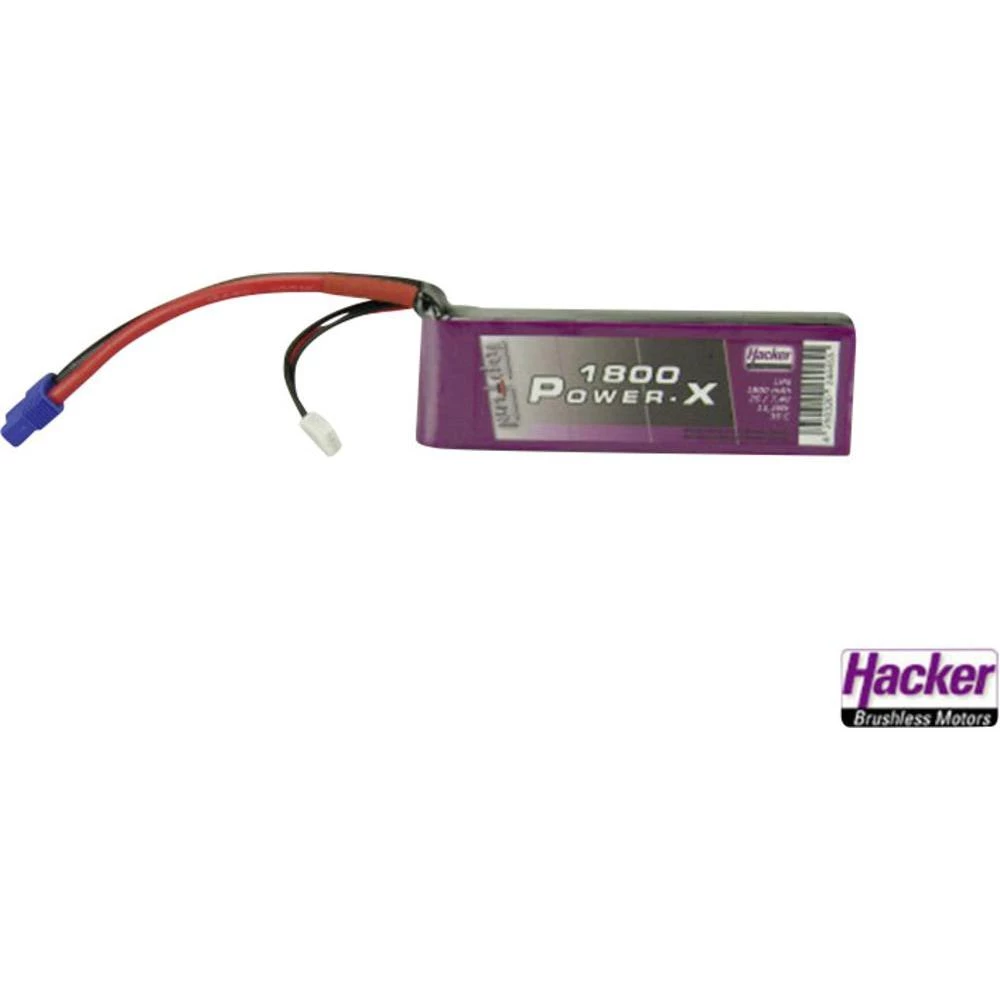 Baterijski paket za modele Hacker (LiPo) 7.4 V 1800 mAh 35 C, EC3 utični sustav slika
