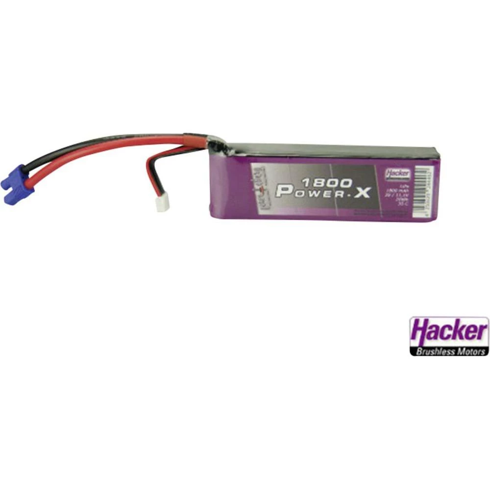 Baterijski paket za modele Hacker (LiPo) 11.1 V 1800 mAh 35 C, EC3 utični sustav slika