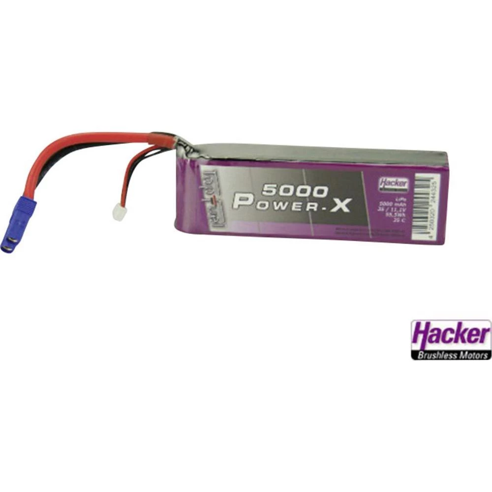 Baterijski paket za modele Hacker (LiPo) 11.1 V 5000 mAh 35 C, EC5 utični sustav slika