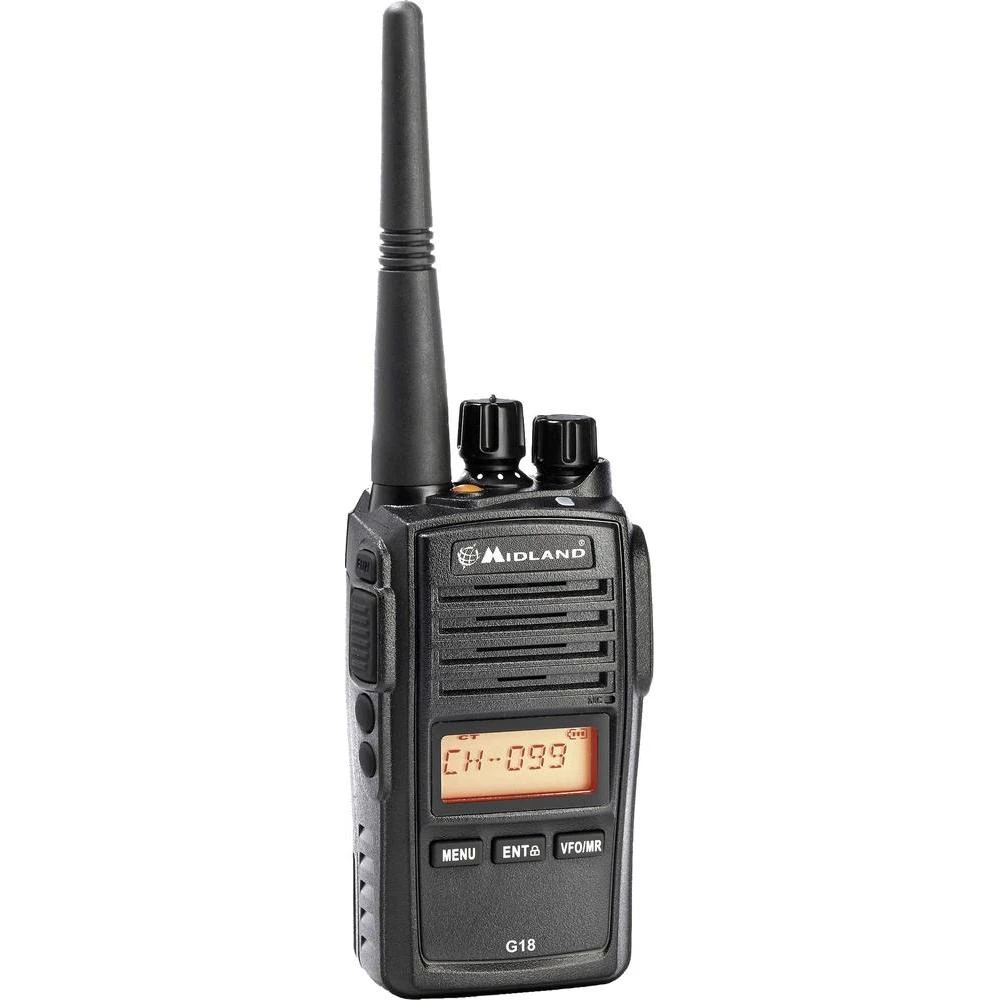 Osobni mobilni radio G18 C1145 PMR Midland IP67 sa stojnim punjačem slika