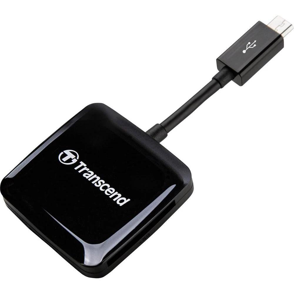 USB 2.0 hub Transcend, sa ugrađenim čitačem SD kartice, sa OTG funkcijom TS-RDP9 slika