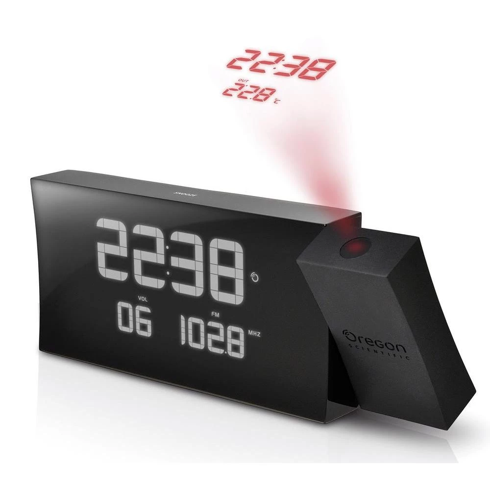 Radio budilica sa projekcijom vremena Oregon Scientific RRM 222P unutrašnja temp slika
