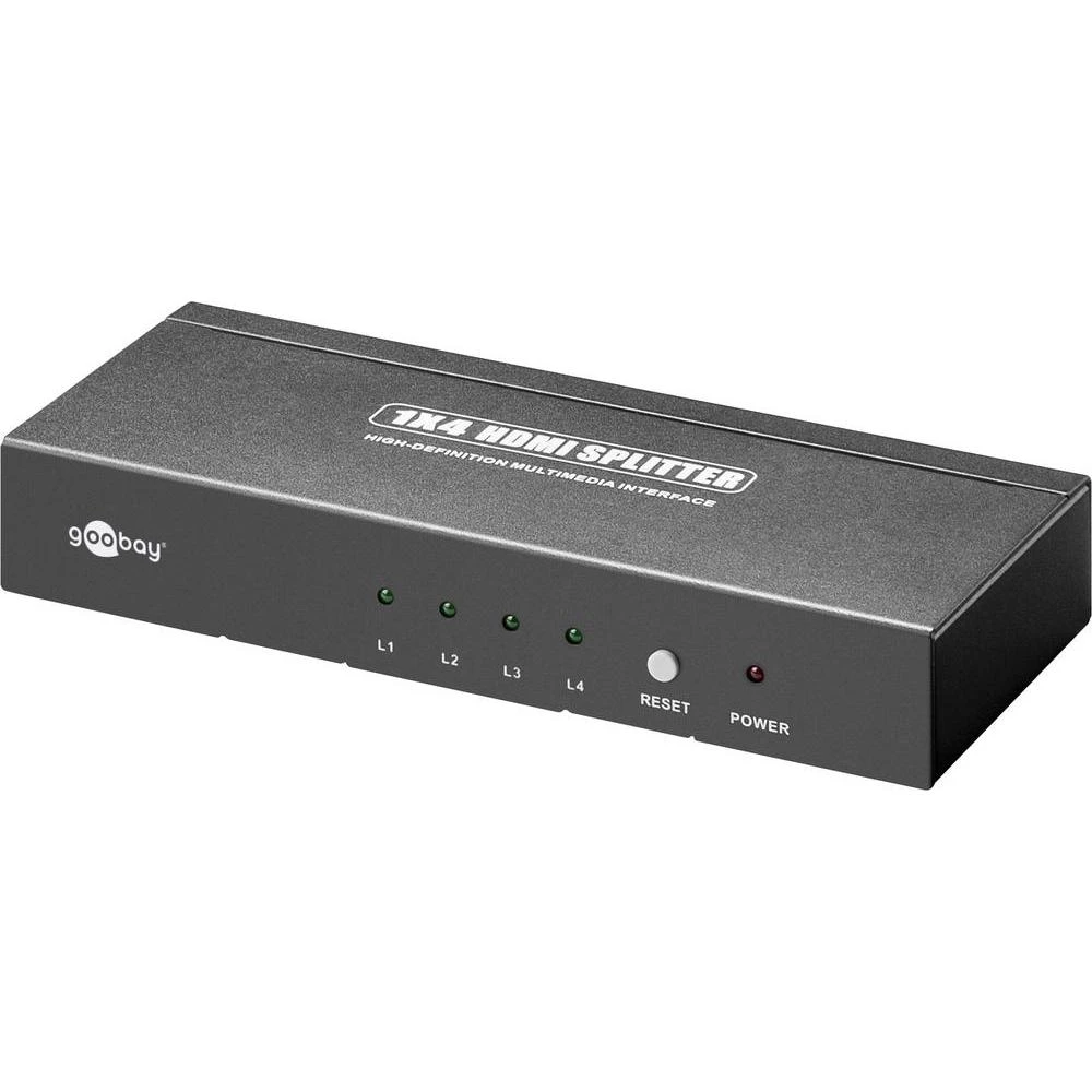 4-portni HDMI razdjelnik 3840 x 2160 piksela Goobay AVS 44-4 crna slika