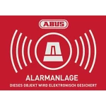 Naljepnica upozorenja Alarm ABUS sa ABUS Logo 74 x 52,5 mm AU1423