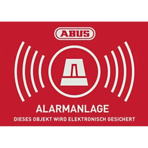 Naljepnica upozorenja Alarm ABUS sa ABUS Logo 74 x 52,5 mm AU1423 slika