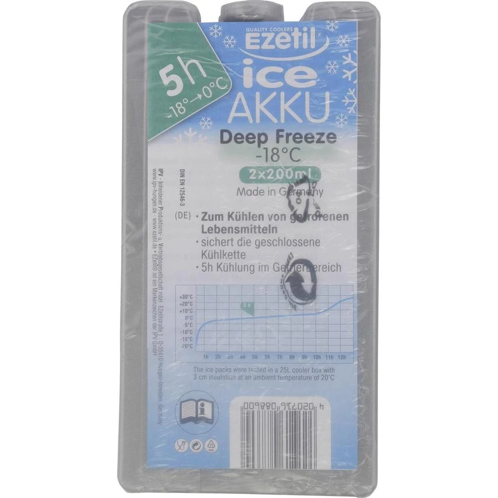 Rashladni ulošci IceAkku DeepFreeze Ezetil 2 x 200 ml siva (D x Š x V) 8.8 x 3.5 slika