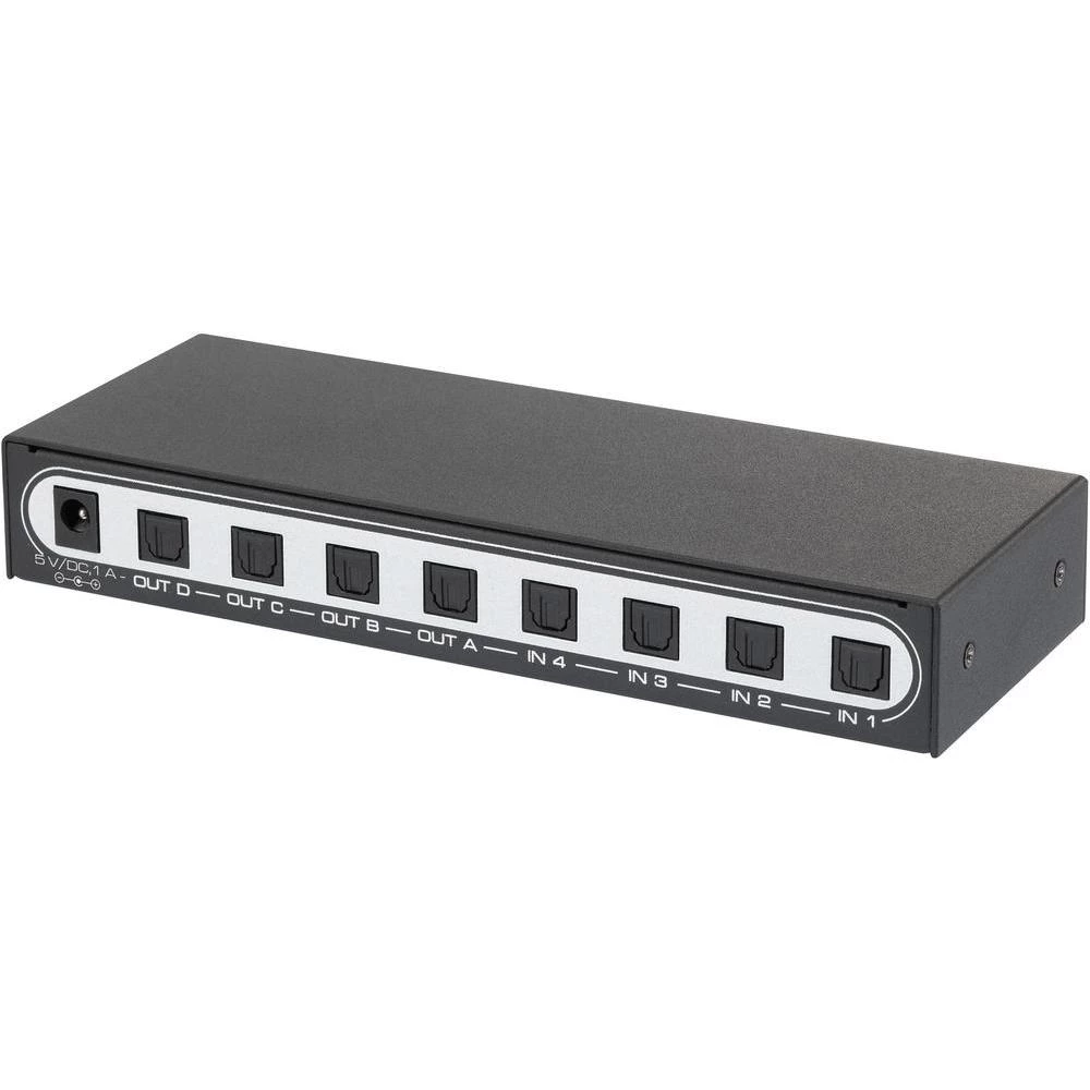 4-portni Toslink Matrix Switch uređaj sa daljinskim upravljačem SpeaKa Professio slika