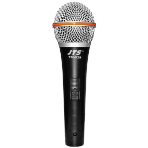 Ručni pjevački mikrofon JTS TM-929 povezan kablom slika