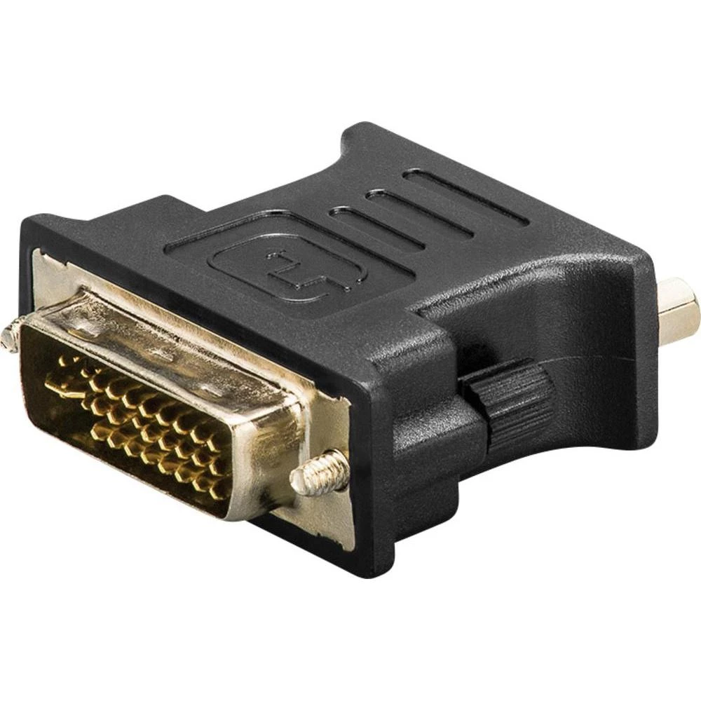 DVI / VGA adapter Goobay [1x DVI-utikač 24+5pol. => 1x VGA ženski konektor] crna slika