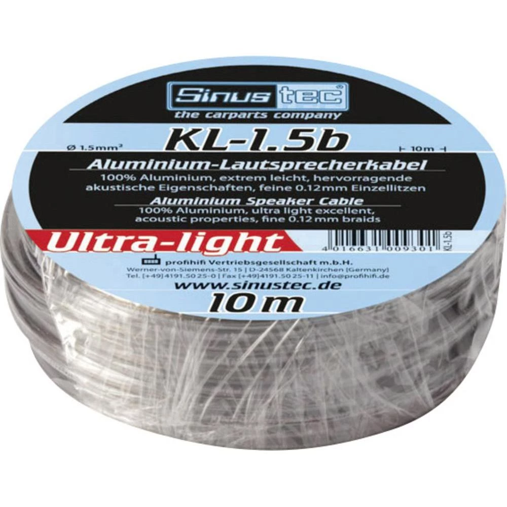 Komplet za priključenje na auto-HiFi pojačala snage KL-1,5b Sinustec 10 m slika