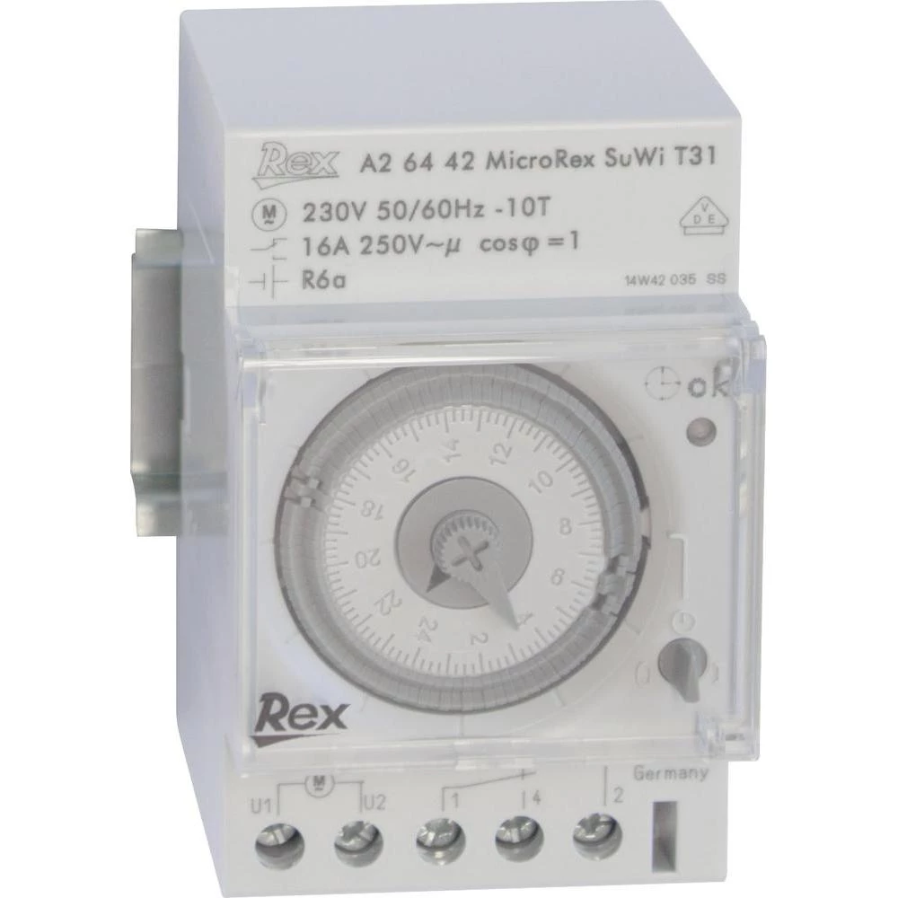Vremenski prekidač za DIN šine REX Vremenski prekidači A26442 230 V 16 A/250 V slika