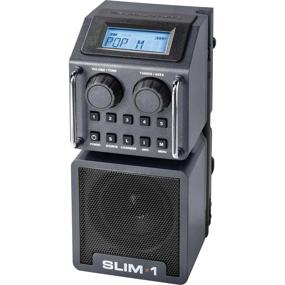 Radio za gradilište Perfectpro Slim 1 UKV, otporan na udarce, zaštita od prskanj slika