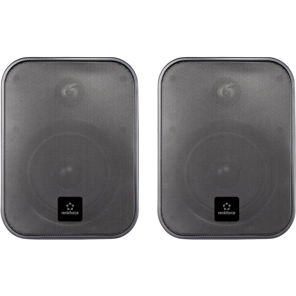 Vanjski zvučnik OWM-5 renkforce vodootporan prema IP54, crna slika