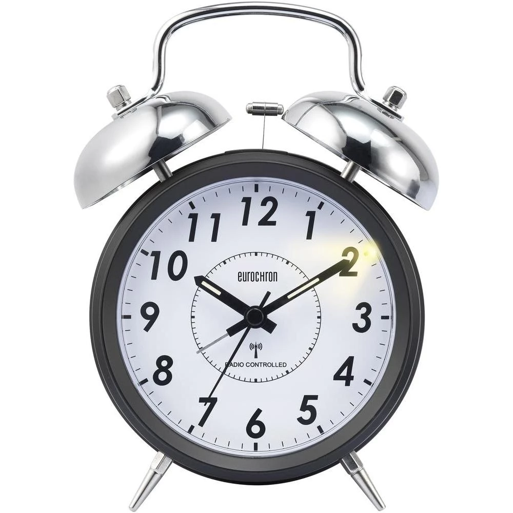 Bežična budilica EFWG Eurochron crna, 1 vrijeme buđenja slika