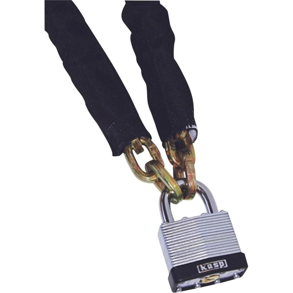 Sigurnosni lanac sa lokotom Kasp crna čelik K4506130 0.85 m slika