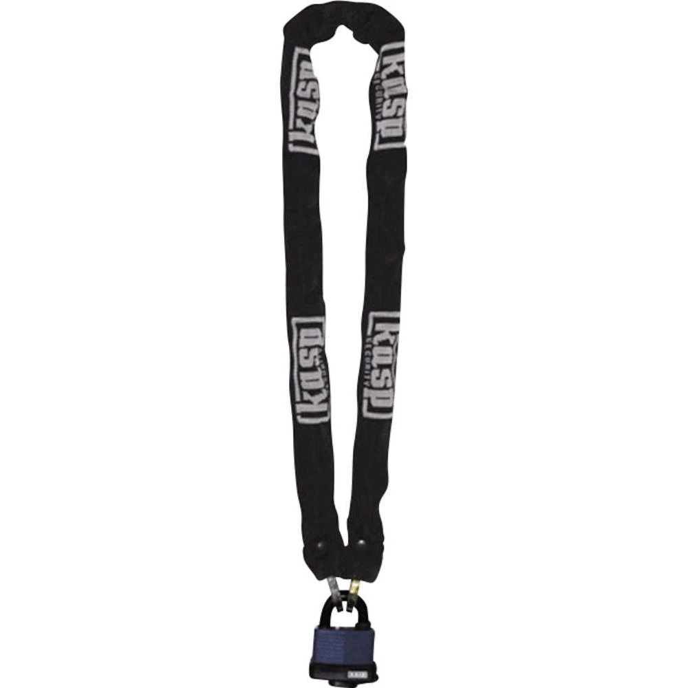 Sigurnosni lanac sa lokotom Kasp crna čelik K4508135 1.1 m slika