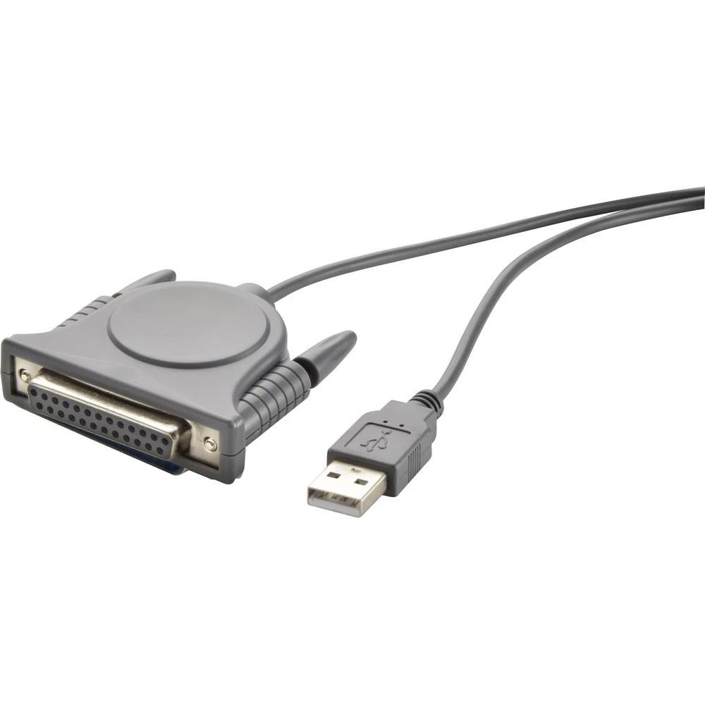 USB 1.1 paralelni priključni kabel [1x USB 1.1 utikač A - 1x D-SUB utičnica 25-p slika
