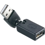 USB 2.0 adapter Renkforce [1x USB 2.0 utikač A - 1x USB 2.0 utičnica A] crna poz