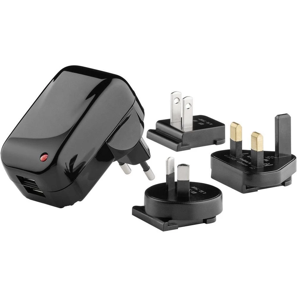 USB punjač sa utikačem Goobay 43796 izlazna struja (maks.) 2000 mA 2 x USB sa UK slika