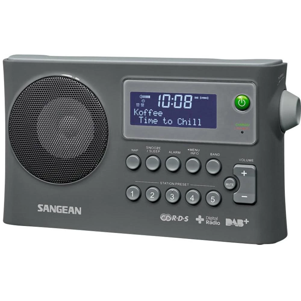 DAB+ radio Sangean DPR-16 Putni radio funkcija punjenja baterije, crna slika