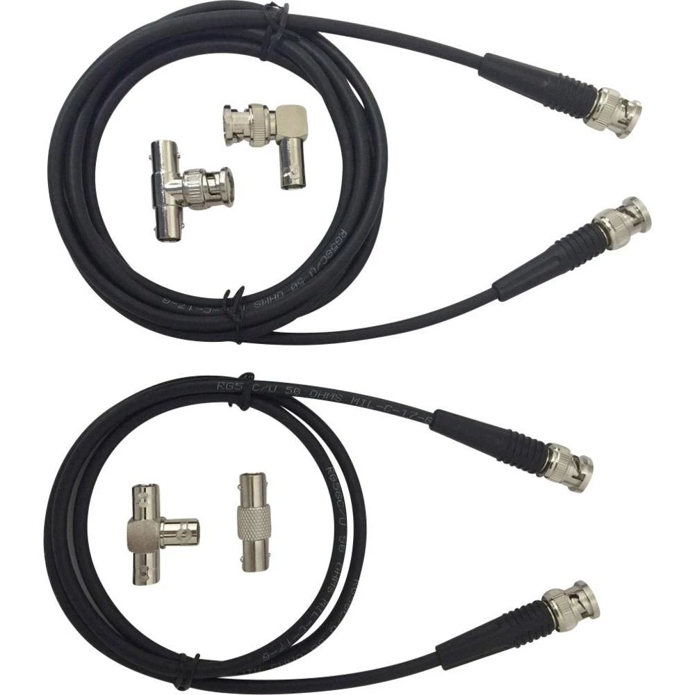 Komplet BNC mjernih vodova Testec TT-SET 1200 [ BNC uikač - BNC utikač] 1 m crna slika