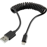 Spiralni kabel za iPad/iPhone/iPod Renkforce [1x Apple Dock utikač Lightning - 1