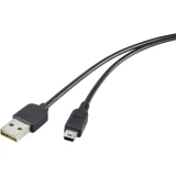 Priključni kabel Renkforce USB 2.0 A/mini B 1,8 m sa prekretnim utikačem - pogre
