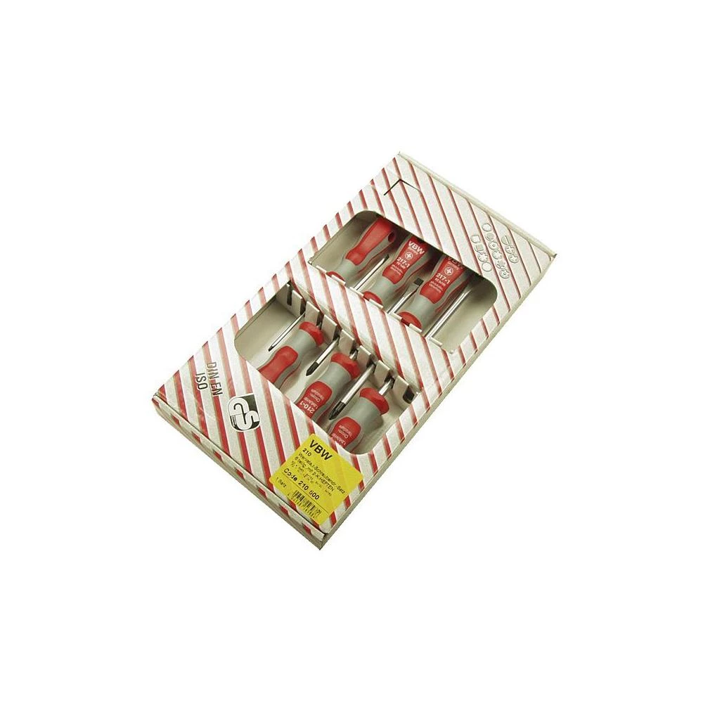 Komplet odvijača za radionicu 6-dijelni VBW 210/1S ravni i križni Phillips slika