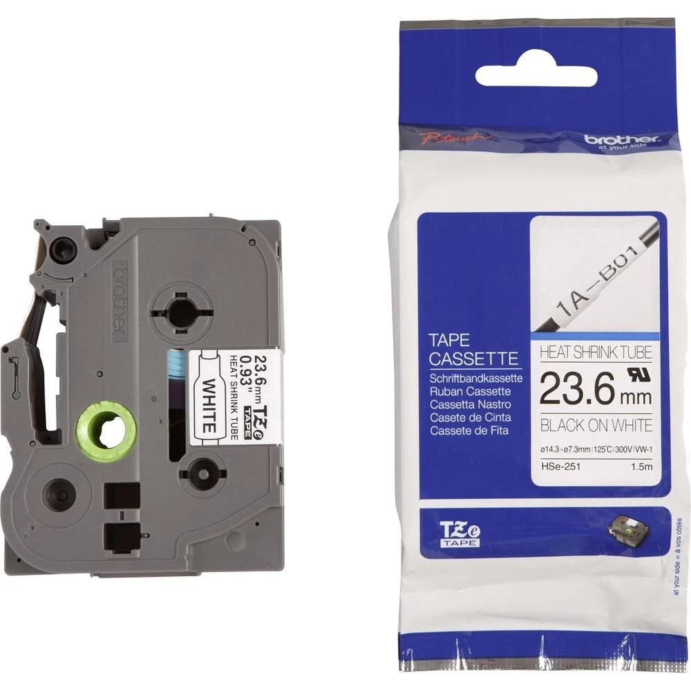 Traka za označavanje Brother HSe-251 cjevasta traka koja se smanjuje na toplini slika