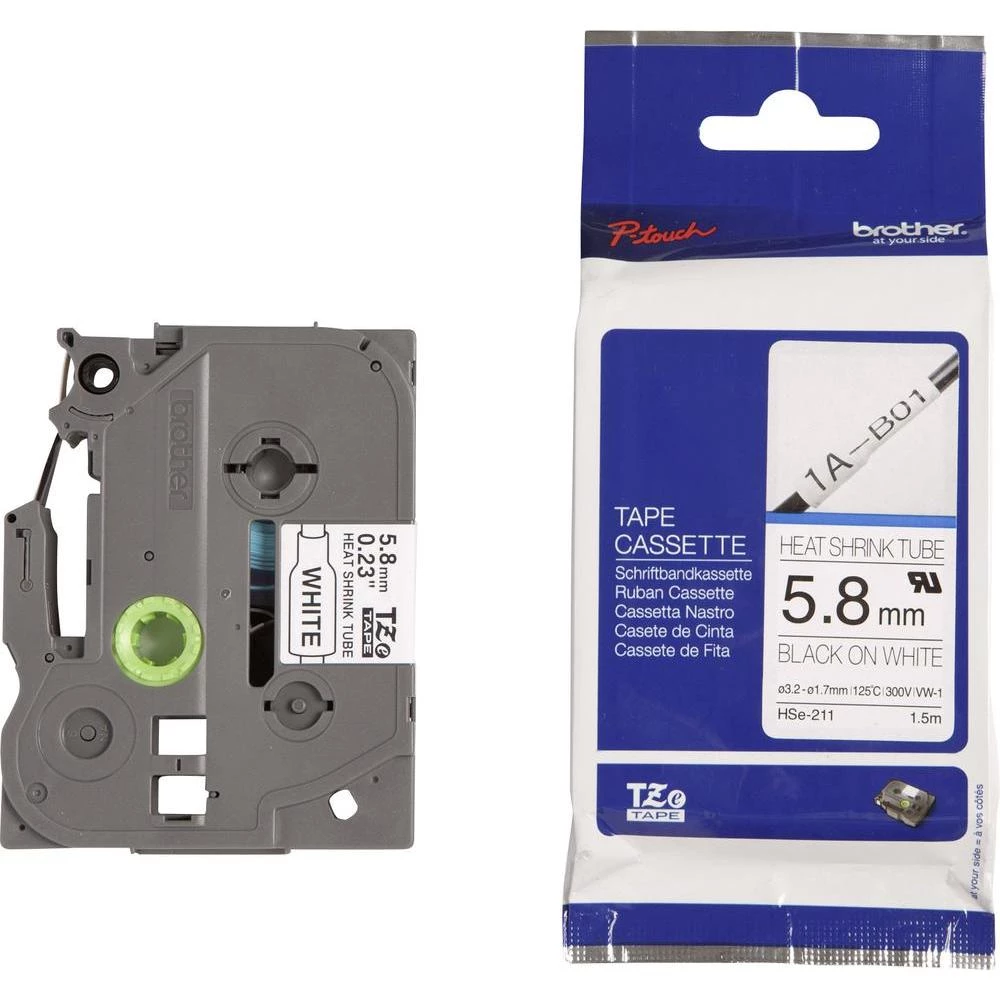Traka za označavanje Brother HSe-211 cjevasta traka koja se smanjuje na toplini slika