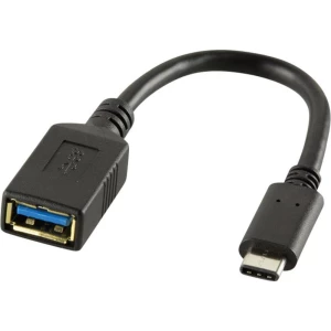 USB 3.0 adapter LogiLink [1x USB utikač C - 1x USB 3.0 utičnica A] crna slika