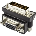 DVI/VGA adapter [1x DVI utikač 24+5-pol. => 1x VGA-utičnica] kutni 90° adapter,