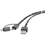 Renkforce Micro-USB/Lightning 2 u 1 kabel za punjenje i sinkronizaciju 0,2 m