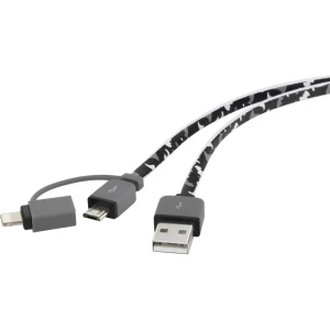 Renkforce Micro-USB/Lightning 2 u 1 kabel za punjenje i sinkronizaciju 0,2 m slika