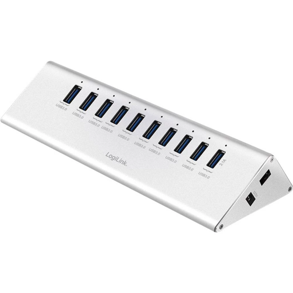 10-portni USB 3.0 hub UA0229 LogiLink srebrna slika
