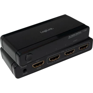 3-portni HDMI switch uređaj LogiLink 3840 x 2160 piksela, crna slika