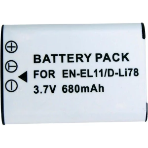 Baterija za kameru Conrad energy 3.7 V 450 mAh zamjenjuje originalnu bateriju EN-EL11 slika