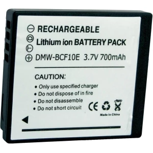 Baterija za kameru Conrad energy 3.7 V 700 mAh zamjenjuje originalnu bateriju DMW-BCF10e slika