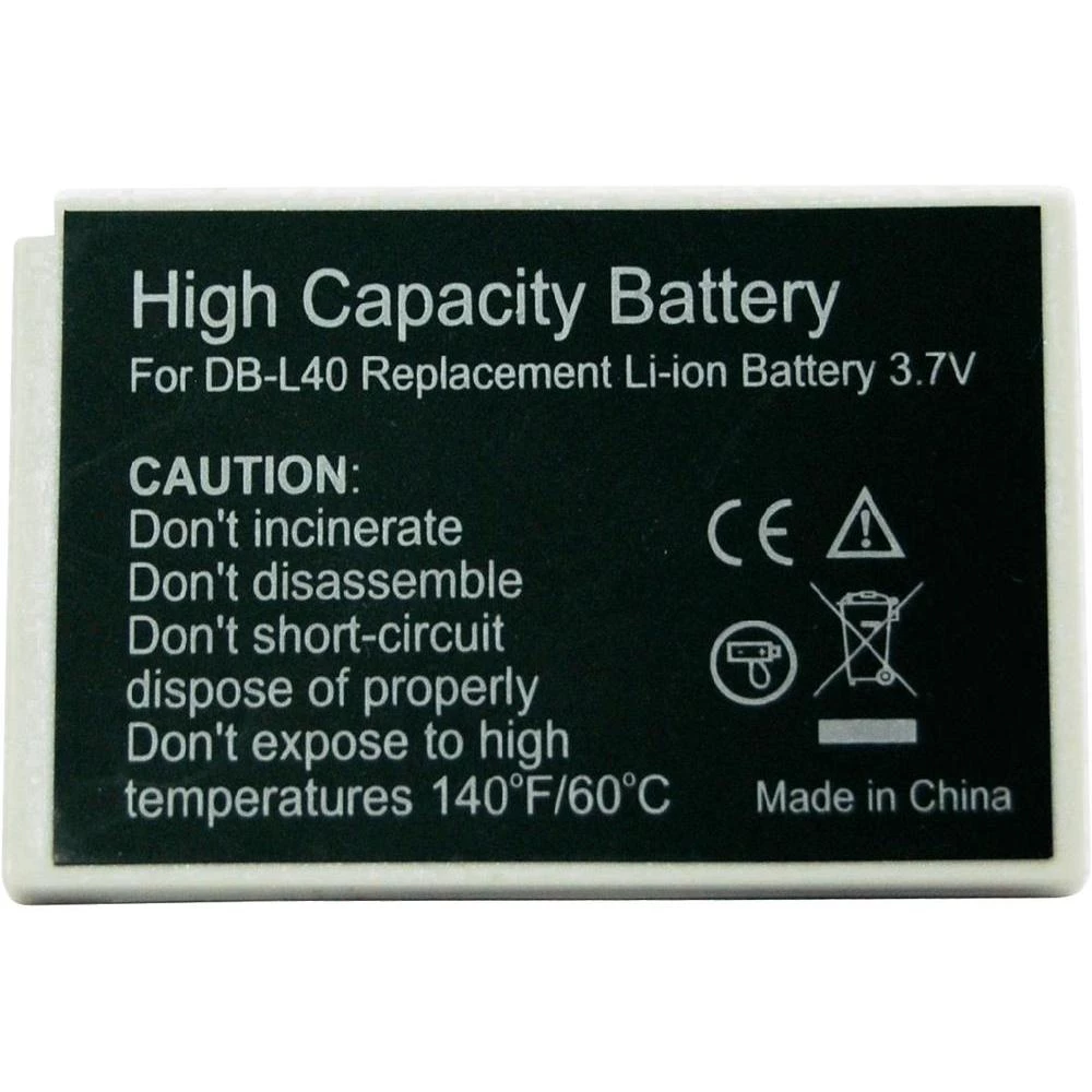 Baterija za kameru Conrad energy 3.7 V 800 mAh zamjenjuje originalnu bateriju DB-L40 slika